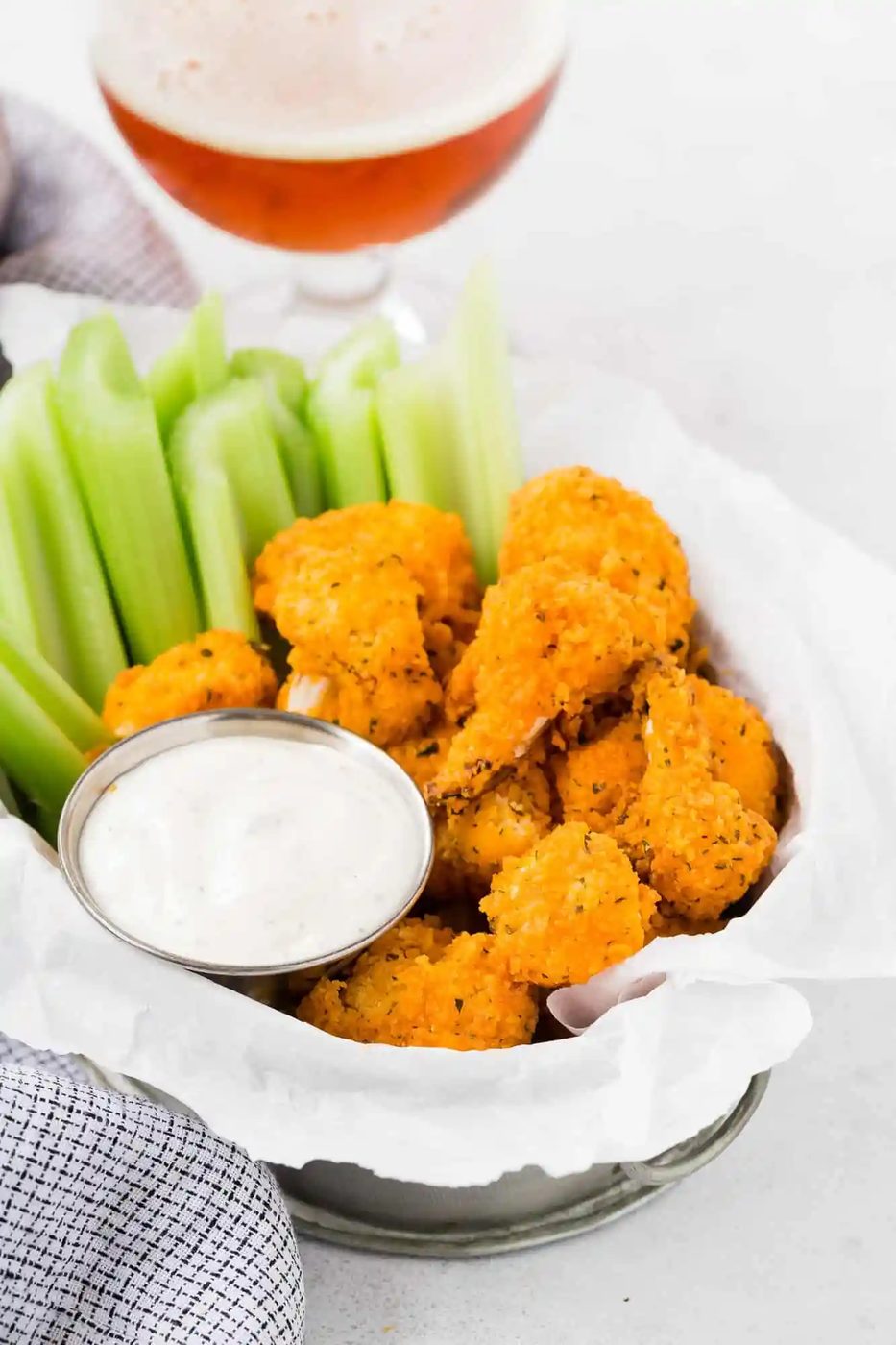 Air Fryer Buffalo Cauliflower Bites