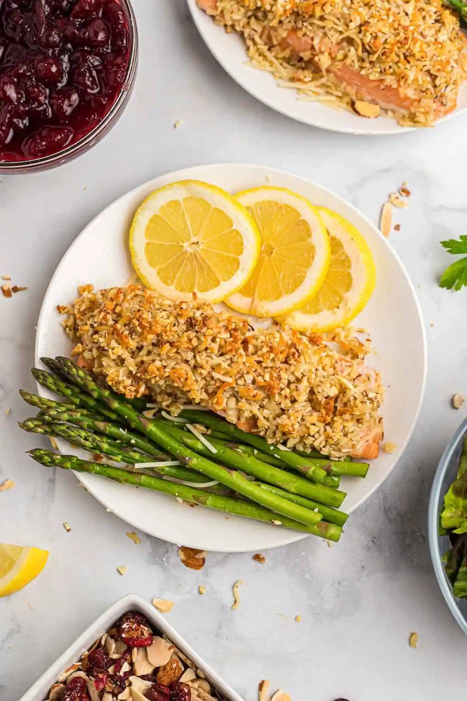 Parmesan Almond Crusted Salmon