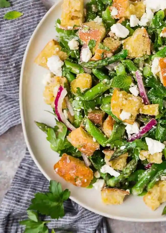 Asparagus Panzanella Salad