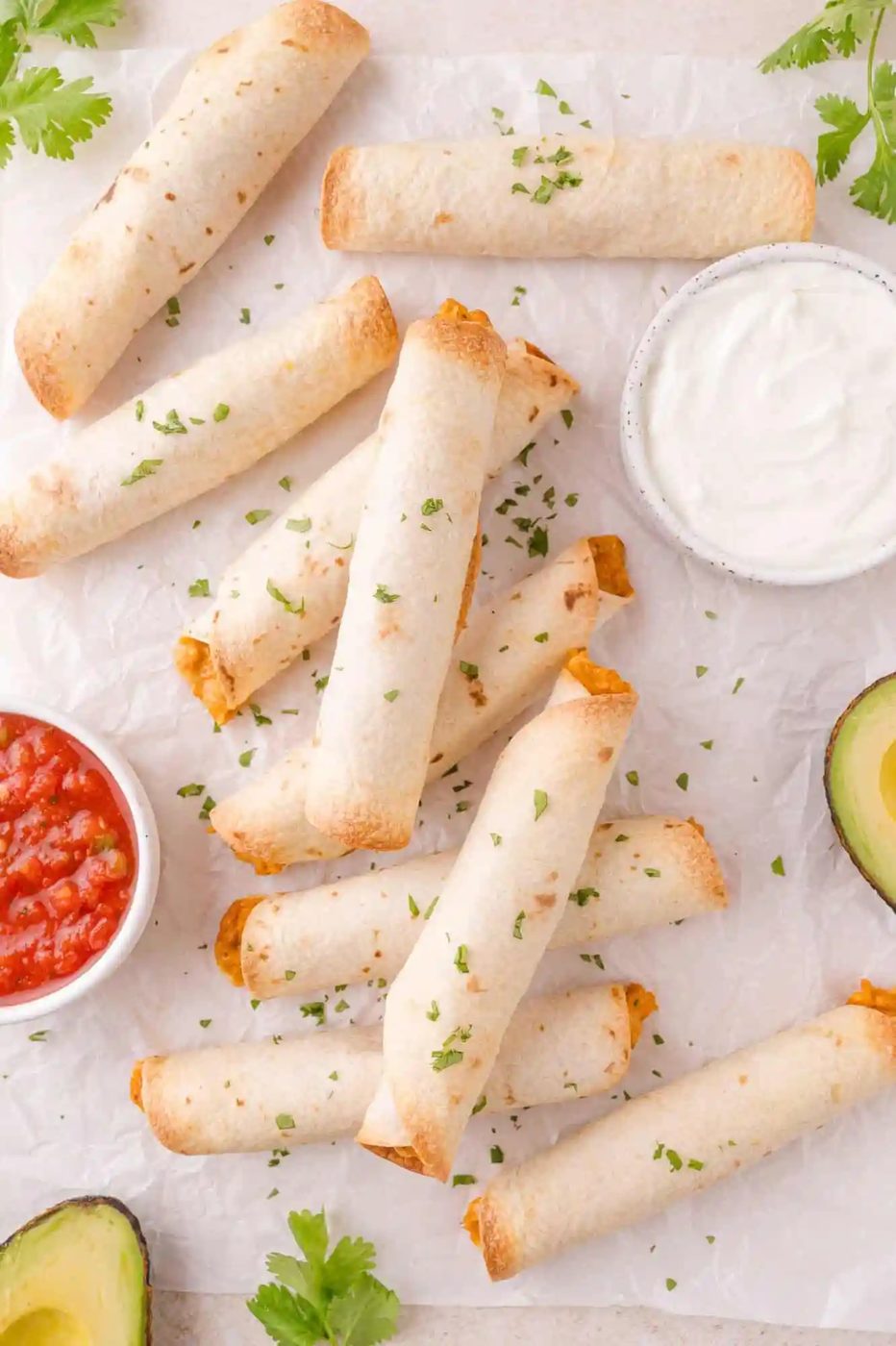 Baked Chicken Taquitos