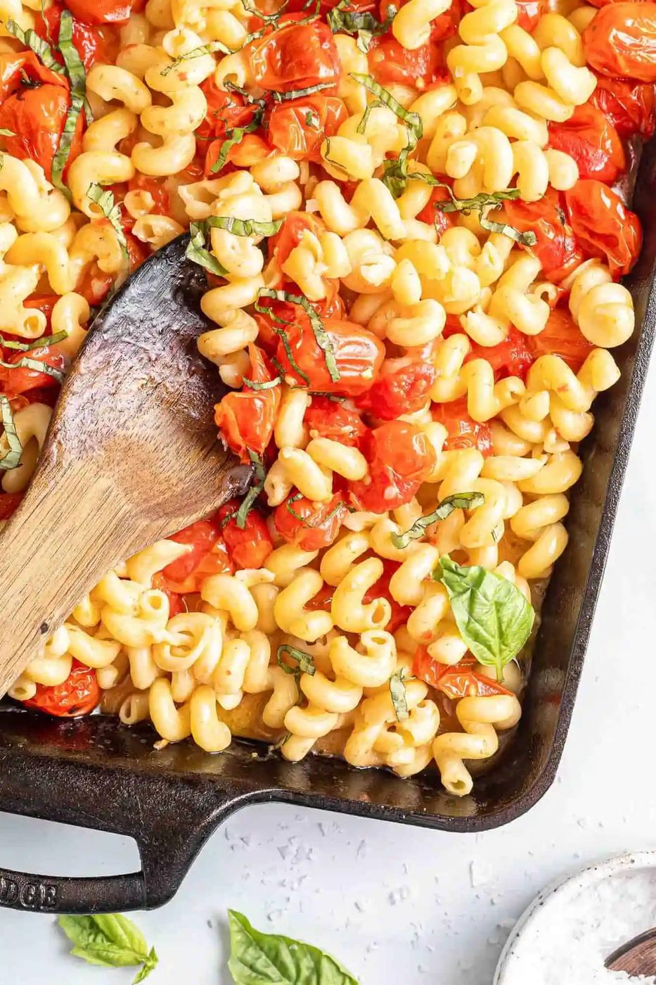 Feta Pasta Recipe (with vegan option), baked