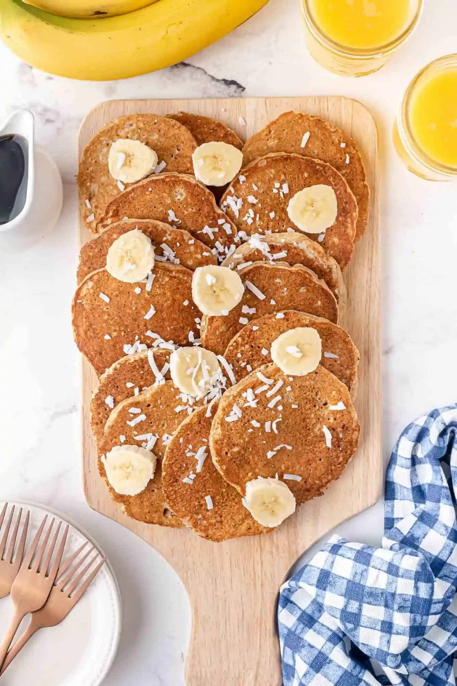 Banana Coconut Pancakes