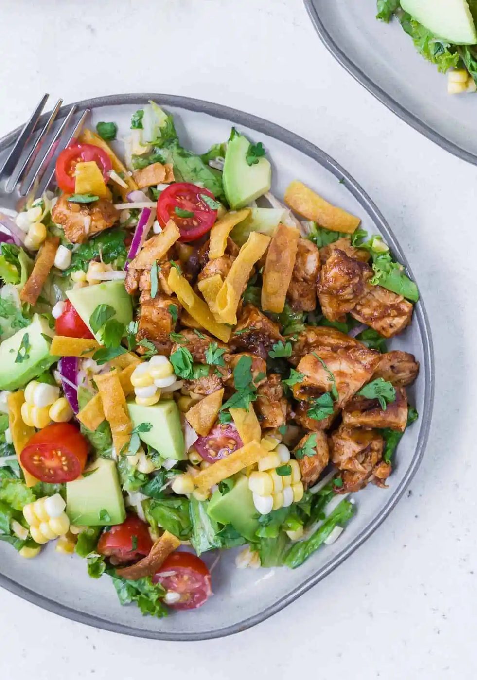 Southwestern BBQ Chicken Salad (best chopped salad!)