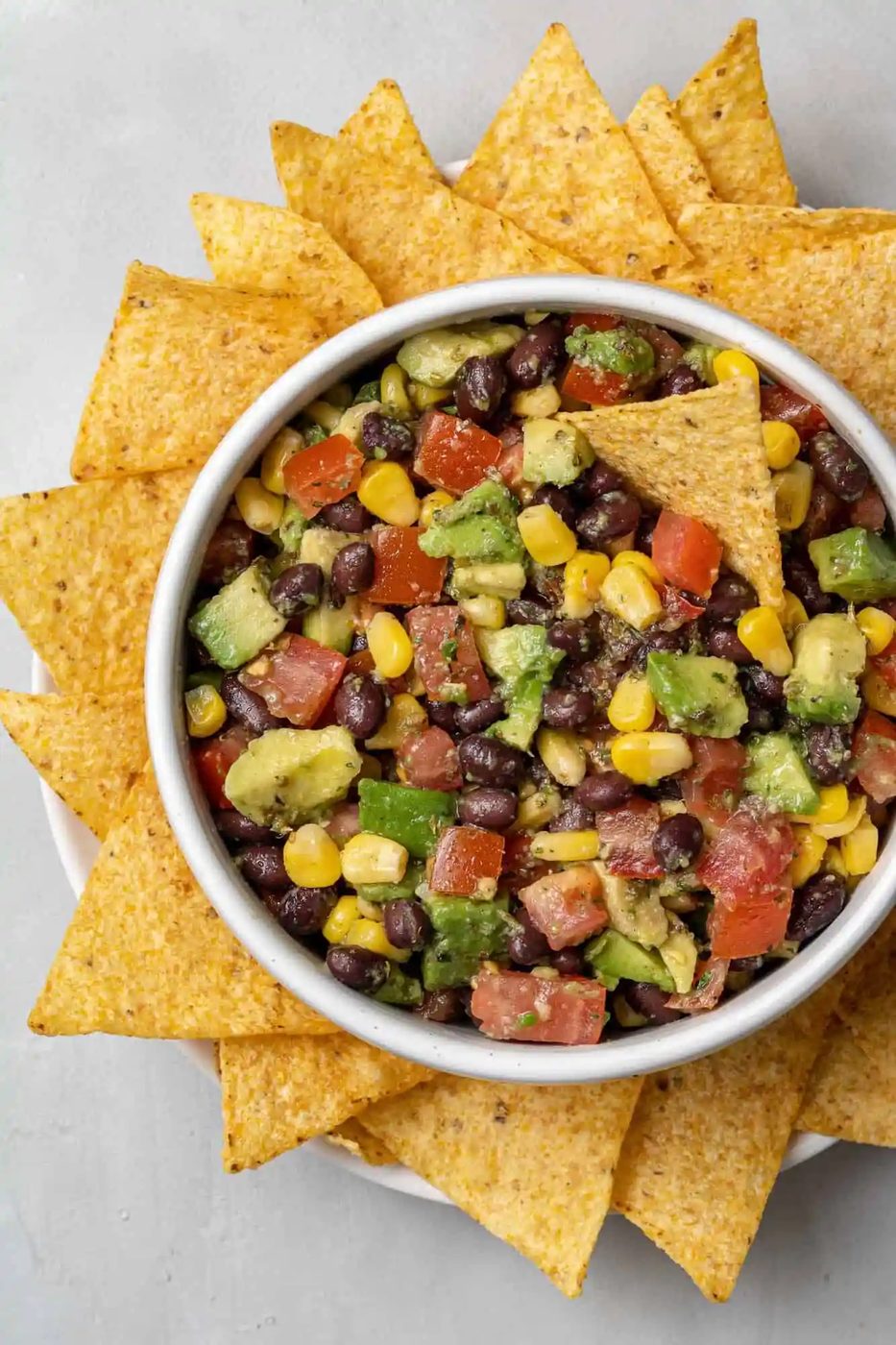 Black Bean and Avocado Salad (great, served with chips!)