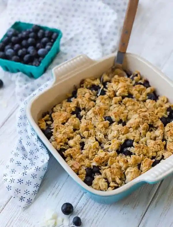Blueberry Crisp Recipe plus Coconut