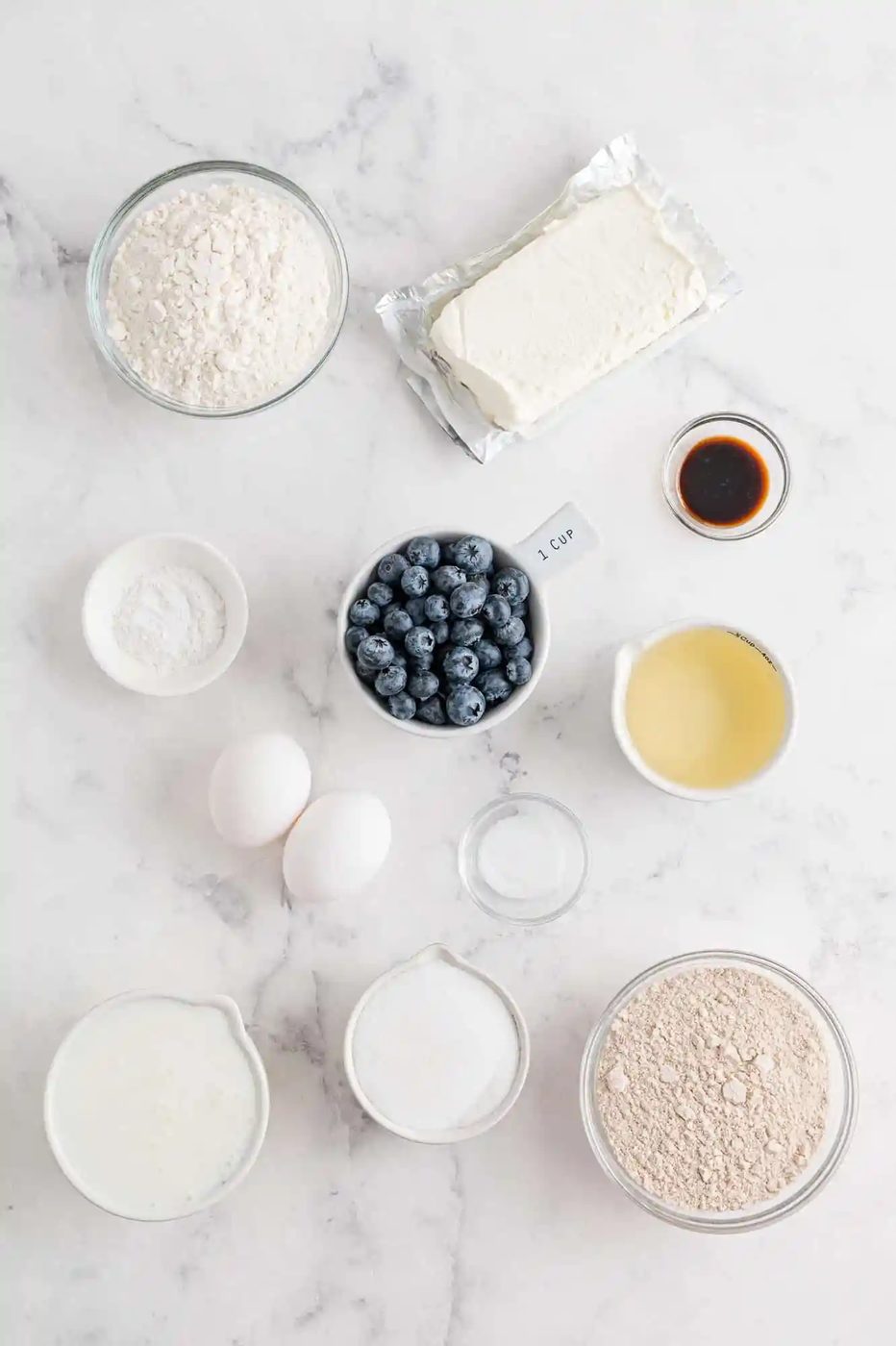 Ingredients needed in separate containers.