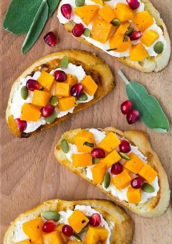 Butternut Squash Crostini plus Ricotta