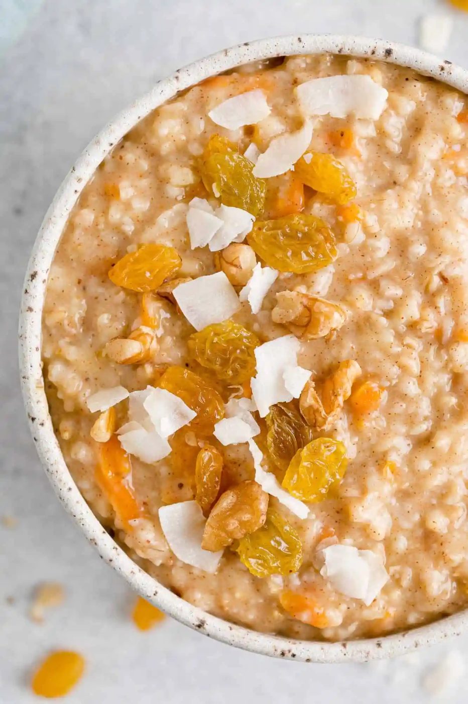 Carrot Cake Slow Cooker Oatmeal