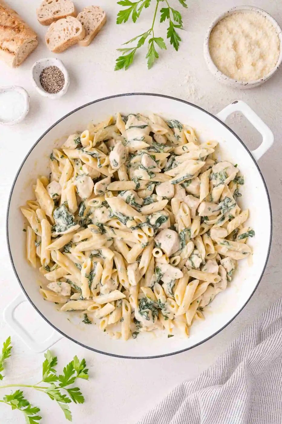 Chicken Spinach Pasta