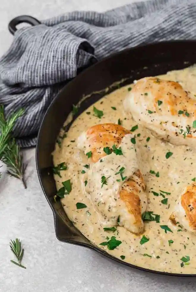 Chicken with Mustard Sauce (creamy & rich!)