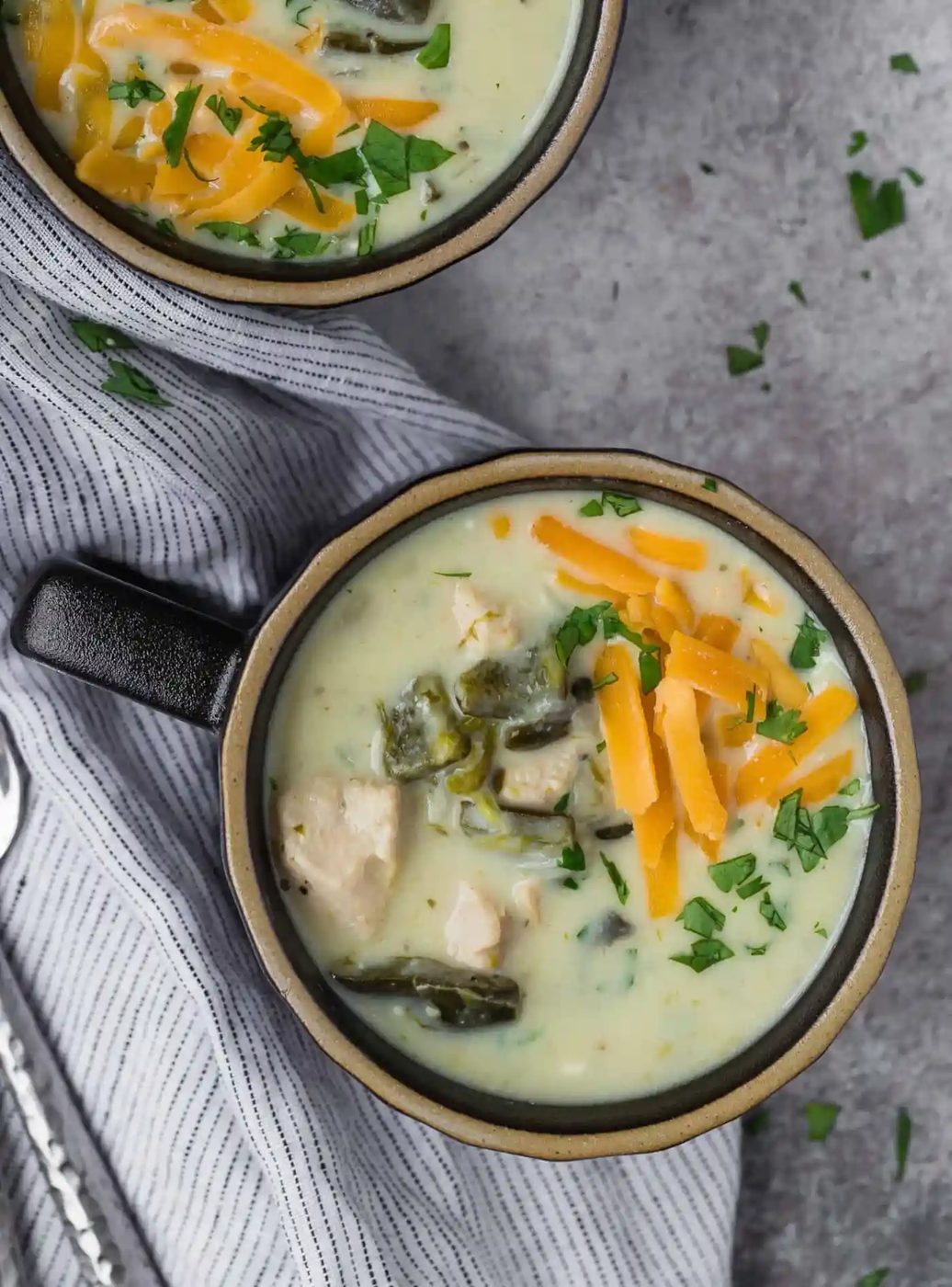 Chile Relleno Soup, served with Chicken