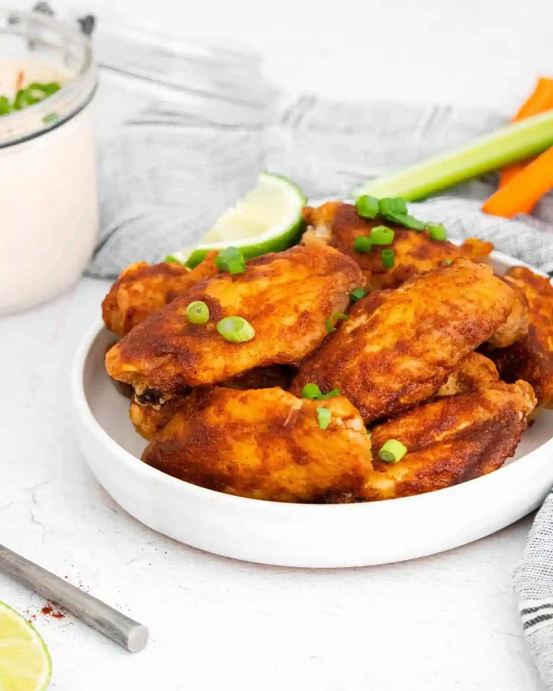 Chili Lime Chicken Wings & Dipping Sauce