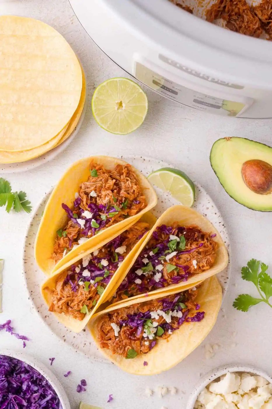 Chipotle Chicken Tacos (slow cooker!)