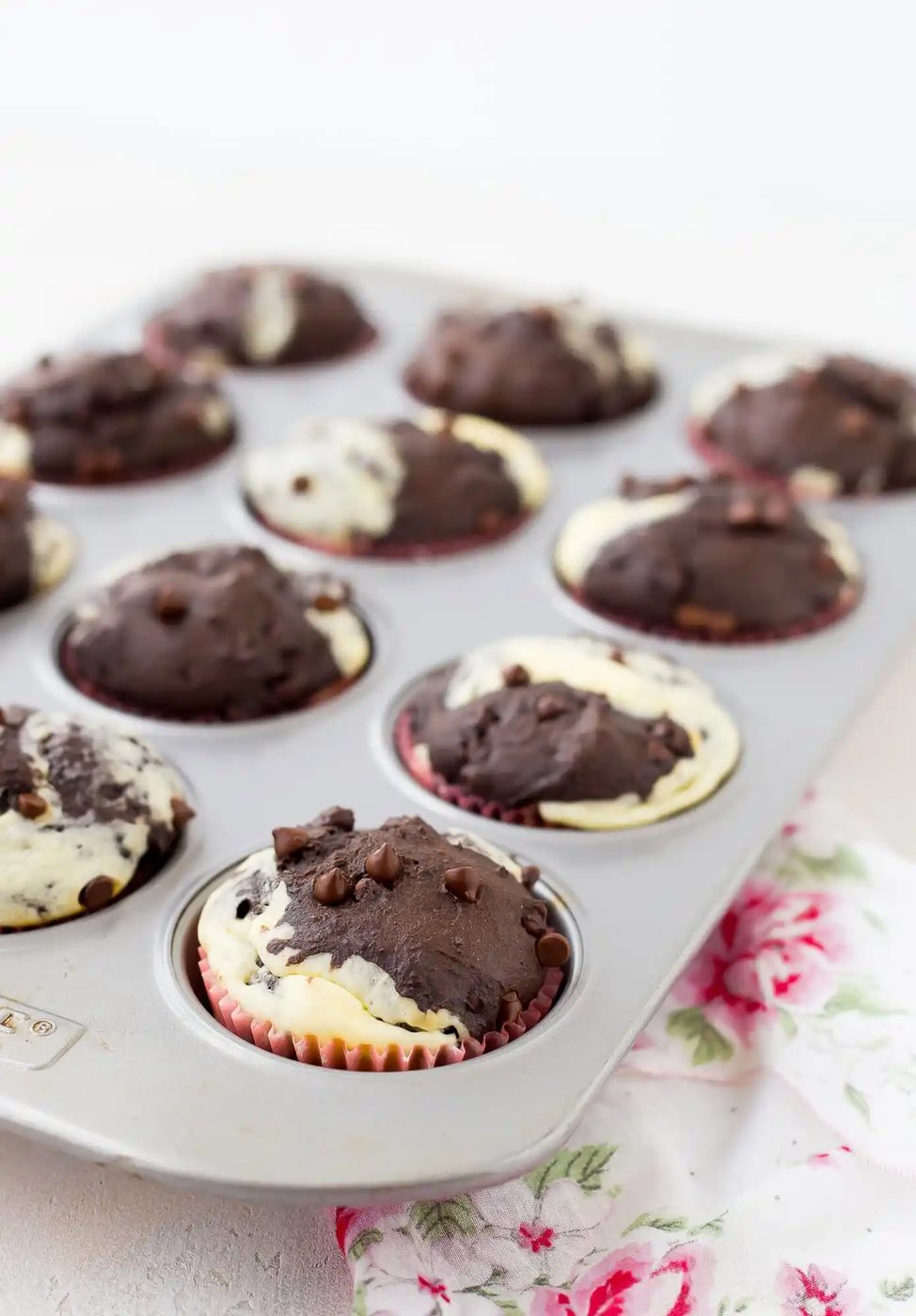 Chocolate Cream Cheese Muffins
