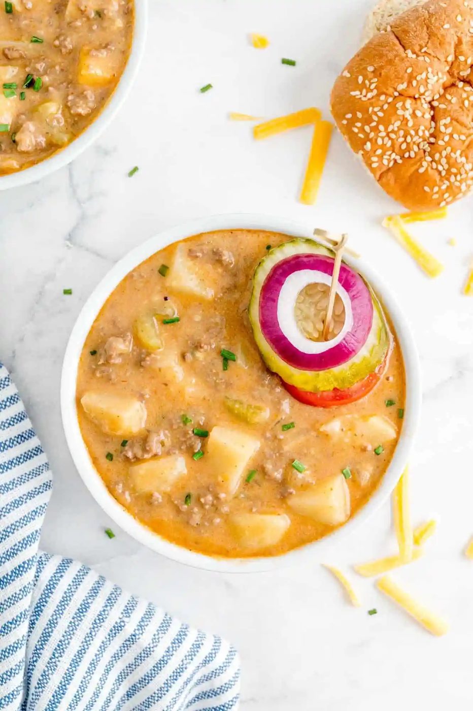 Chunky Cheeseburger Soup