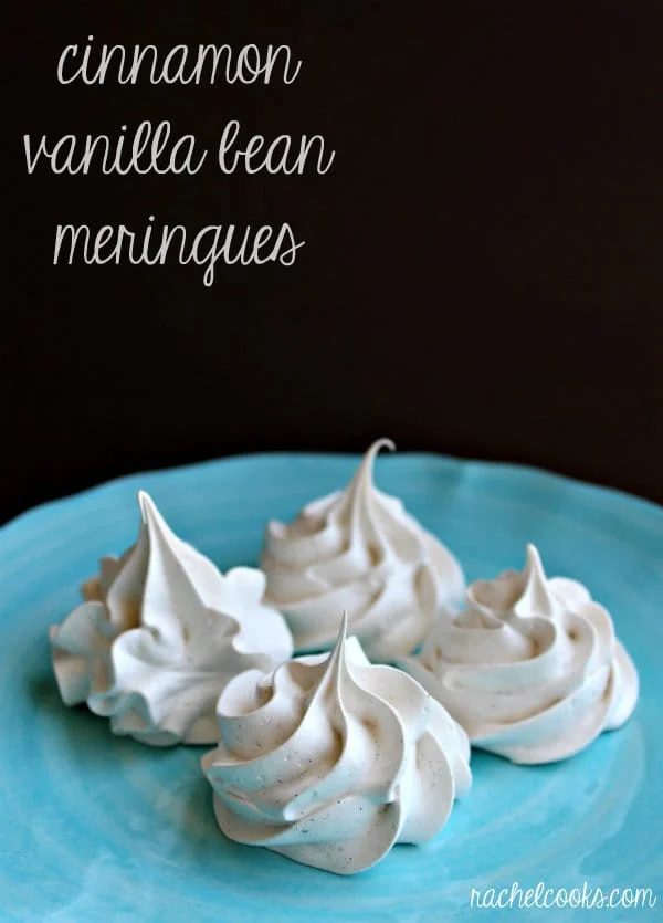 Cinnamon Vanilla Bean Meringues