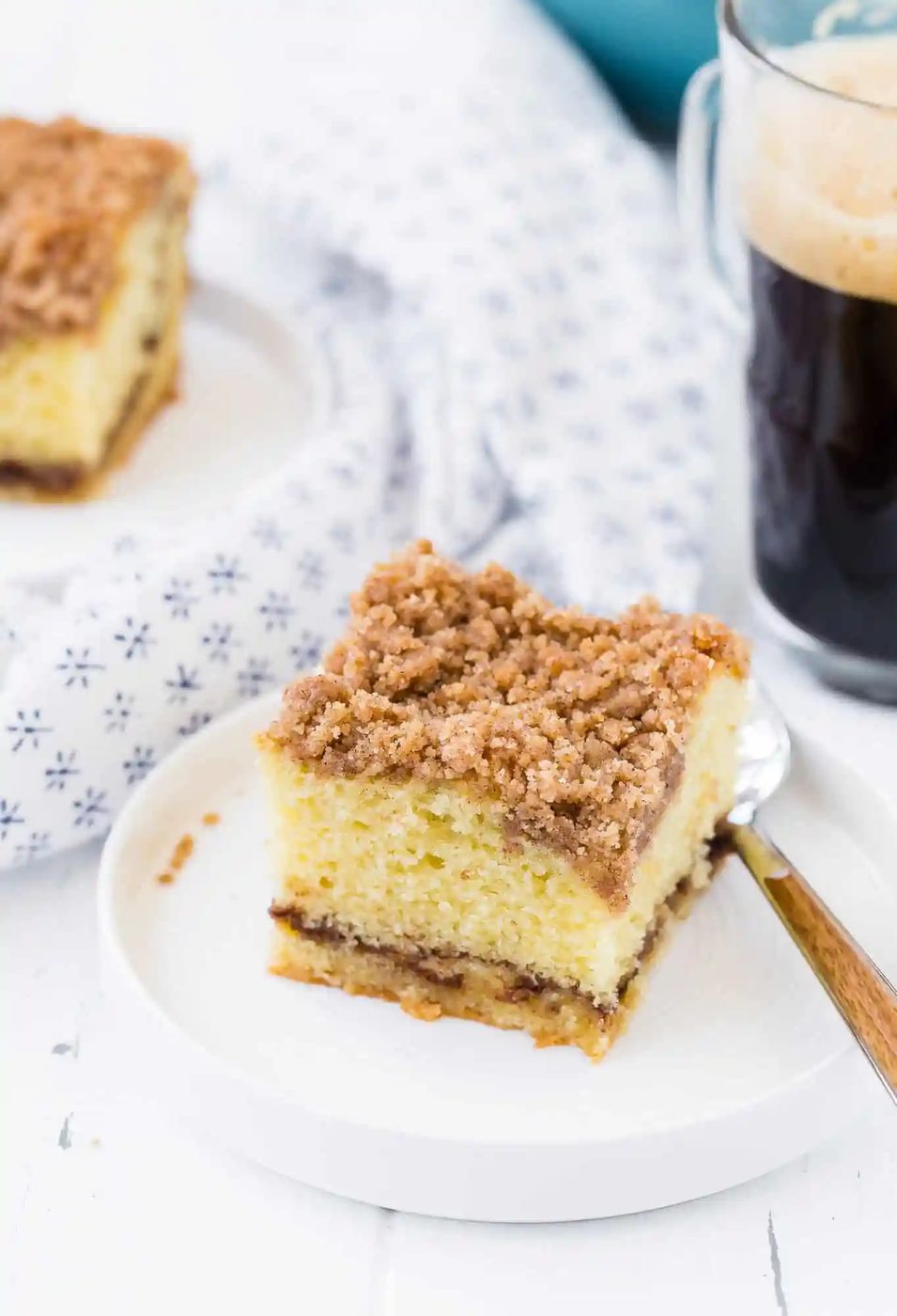 Coffee Cake Recipe, served with Streusel