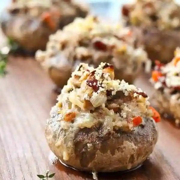 Coq Au Vin Stuffed Mushrooms