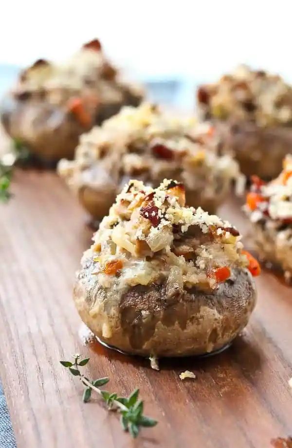 Coq Au Vin Stuffed Mushrooms