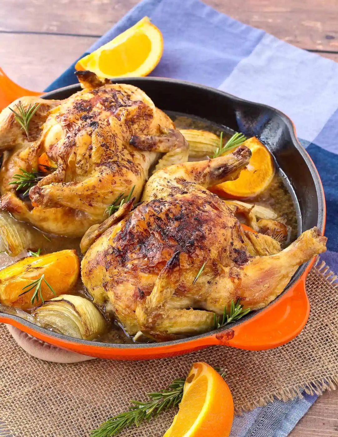 Cornish Game Hen Recipe plus Orange and Rosemary