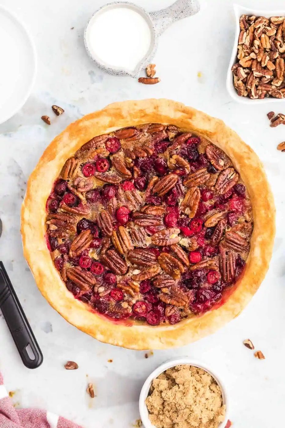 Cranberry Pecan Pie – the reliable twist on pecan pie!