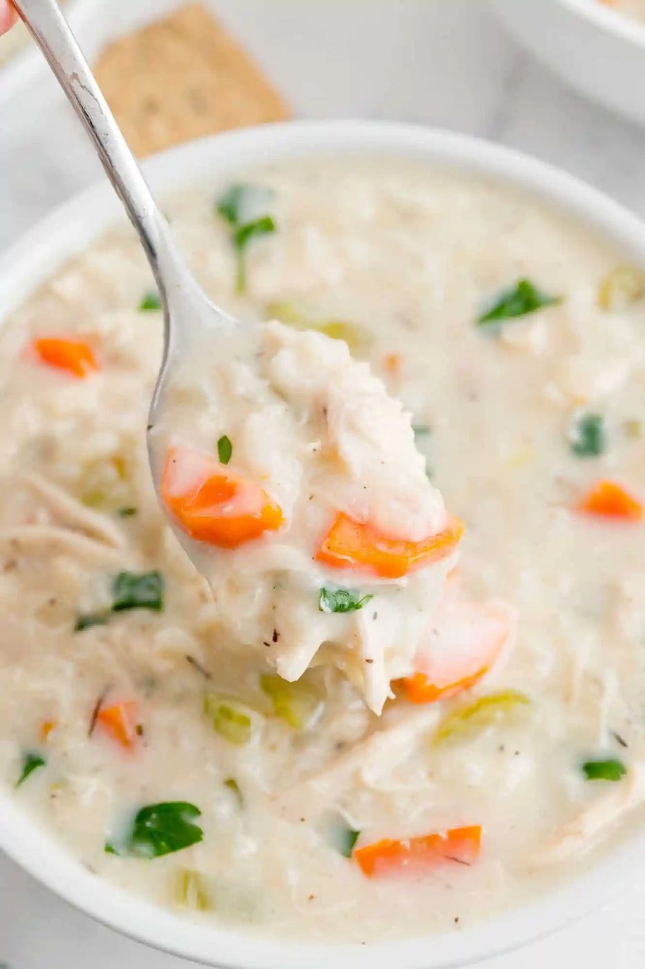 Chicken Rice Soup, creamy