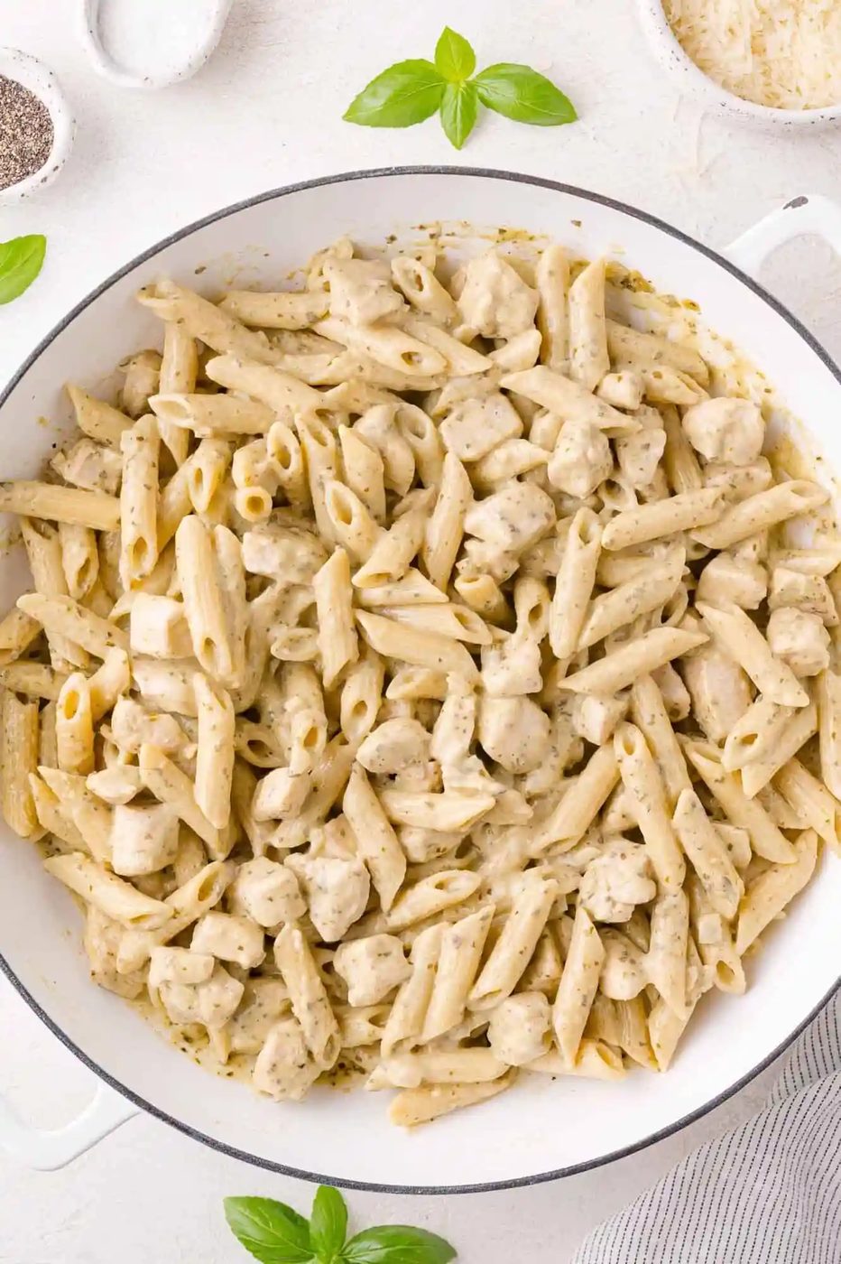 Pesto Chicken Pasta (One Pot!), creamy