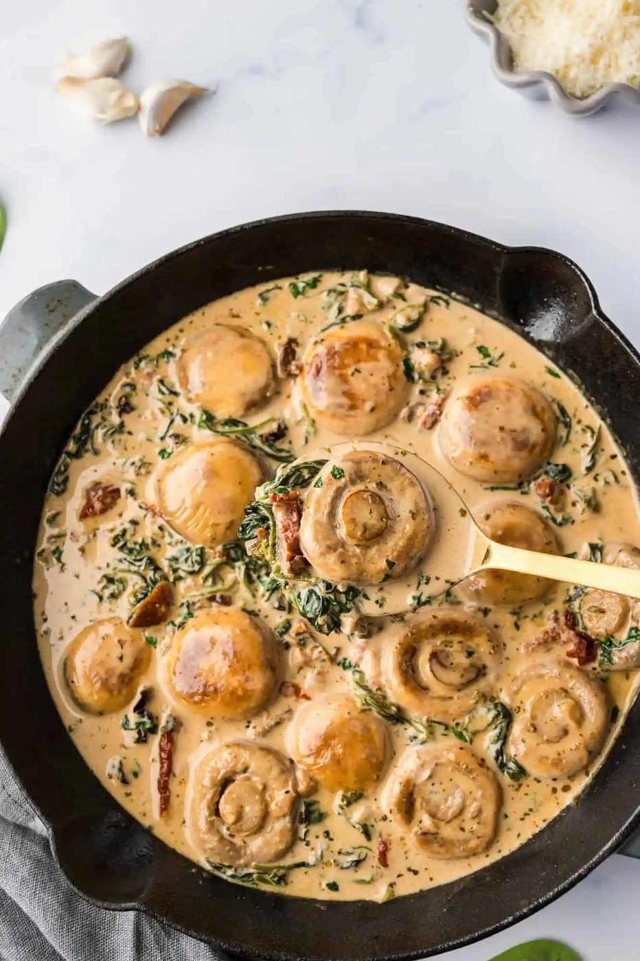 Creamy Tuscan Mushrooms