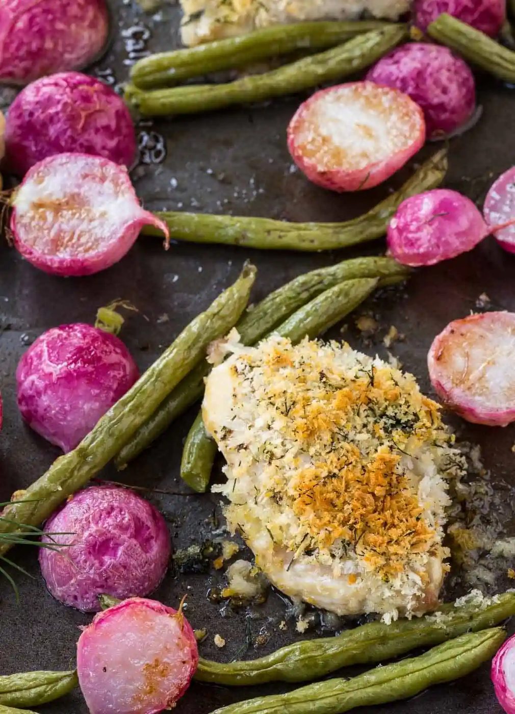 Crispy Chicken Thighs, served with Dijon and Dill
