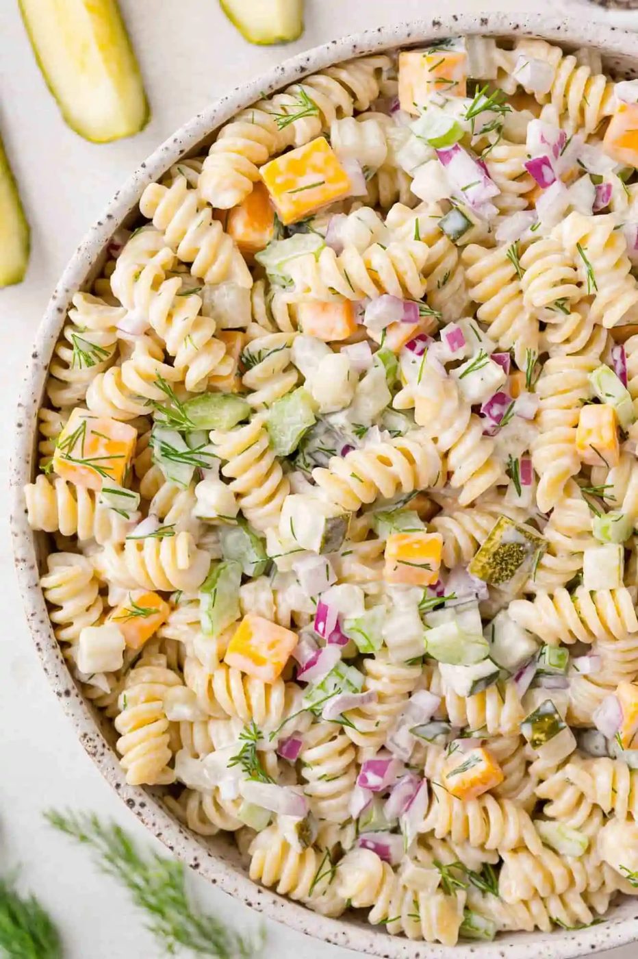 Dill Pickle Pasta Salad