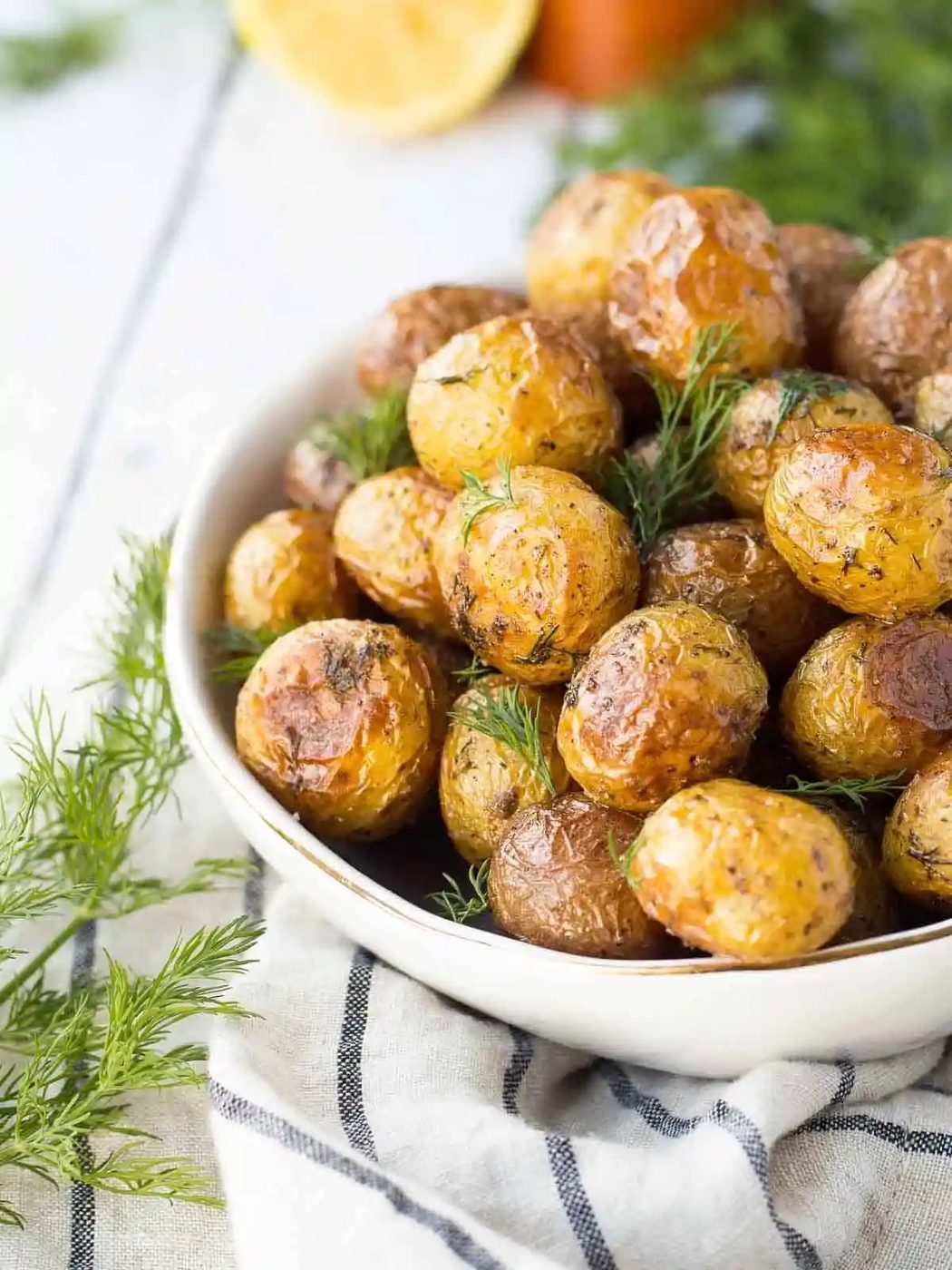 Dill Roasted Potatoes plus Lemon