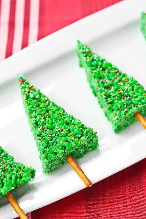 Christmas Tree Rice Krispie Treats