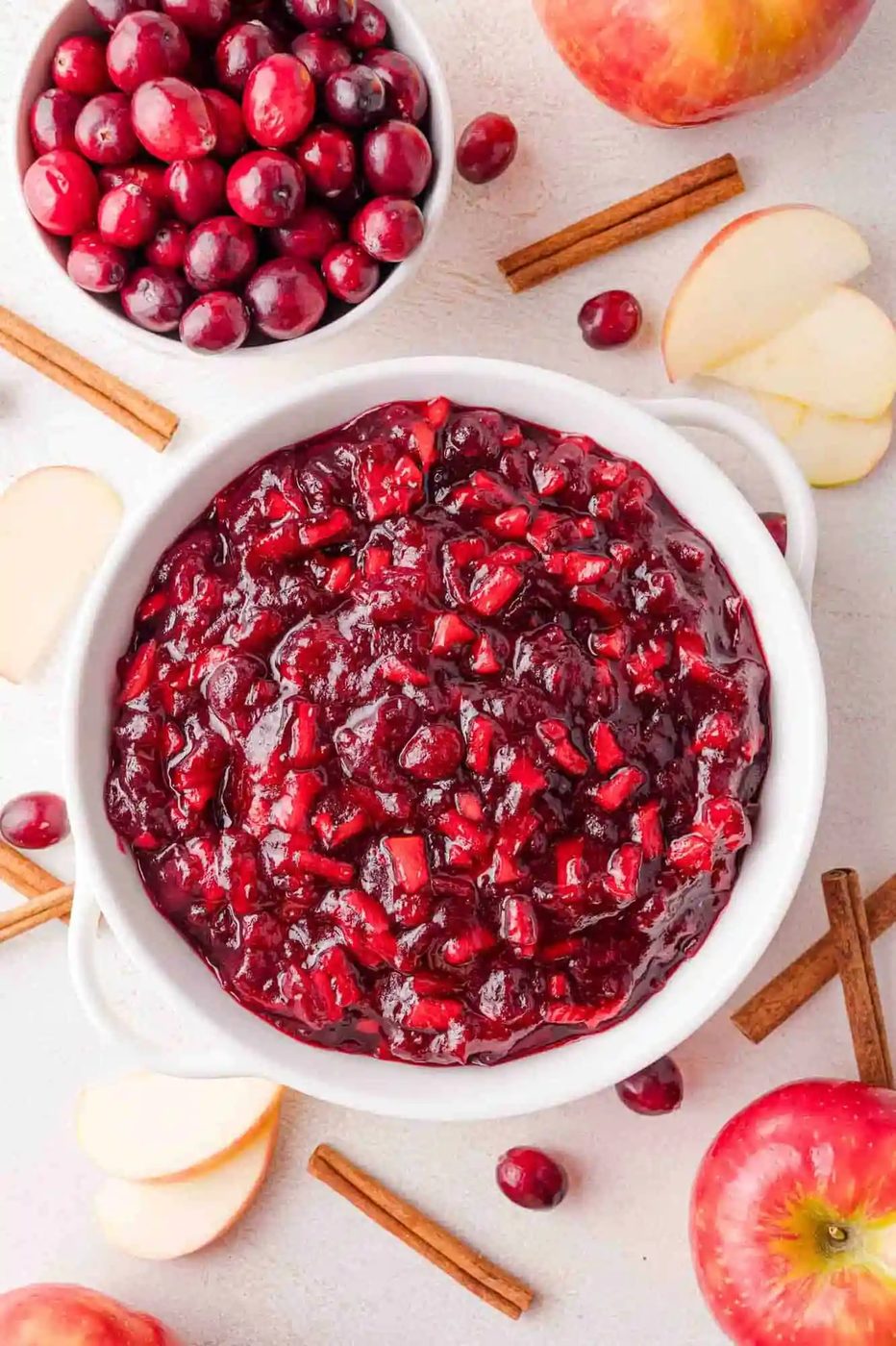 Cinnamon Apple Cranberry Sauce