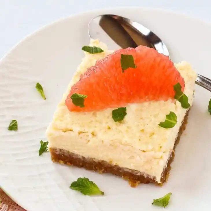 Grapefruit Cheesecake Bars
