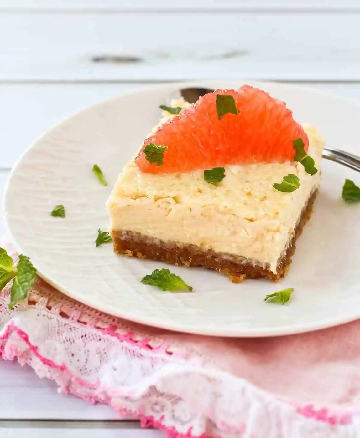 Grapefruit Cheesecake Bars