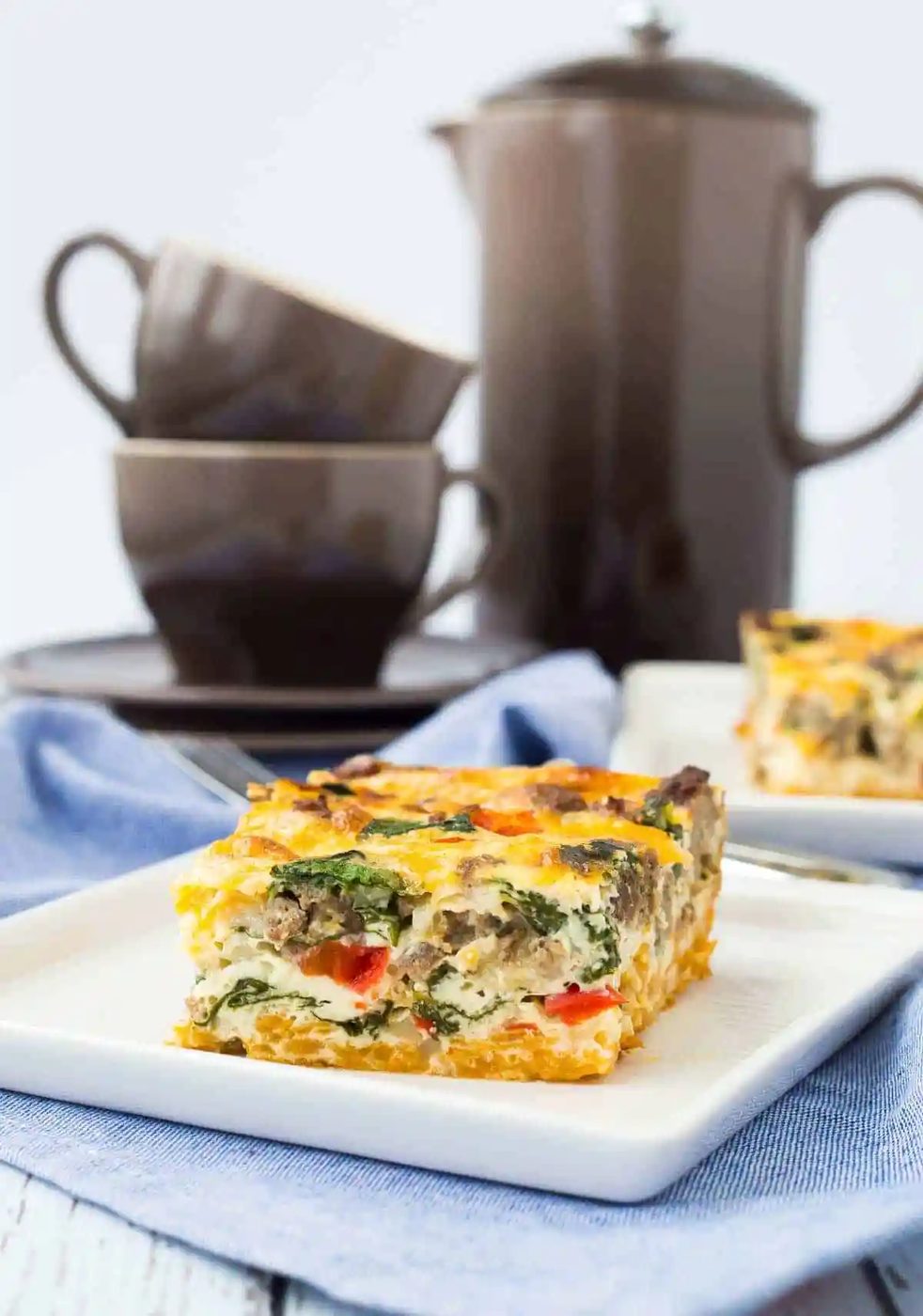 Egg White Casserole plus Sweet Potato Crust