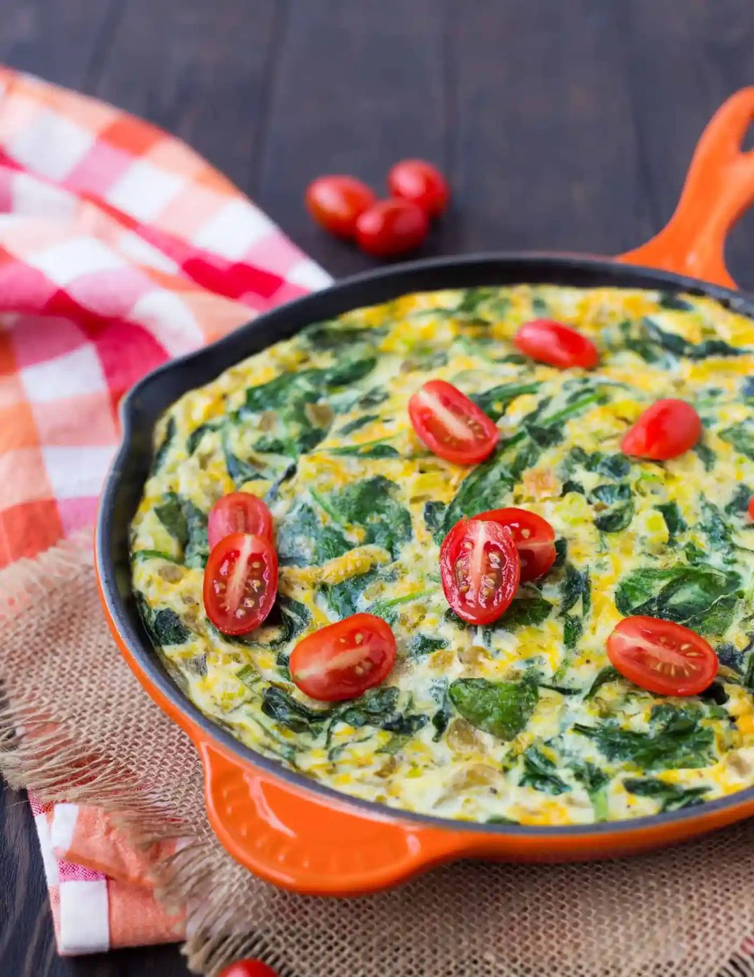 Egg White Frittata, served with Green Chiles