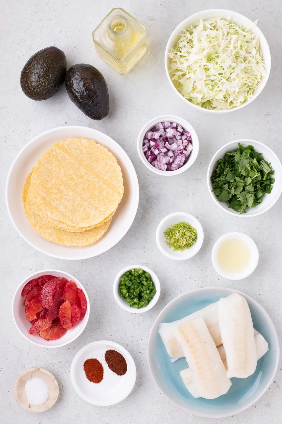 Fish Tacos Recipe, served with Blood Orange Salsa