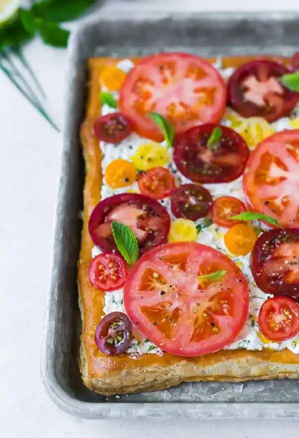 Fresh Tomato Tart plus Herbed Ricotta