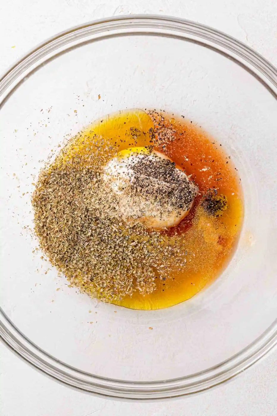 Marinade ingredients, not yet combined.