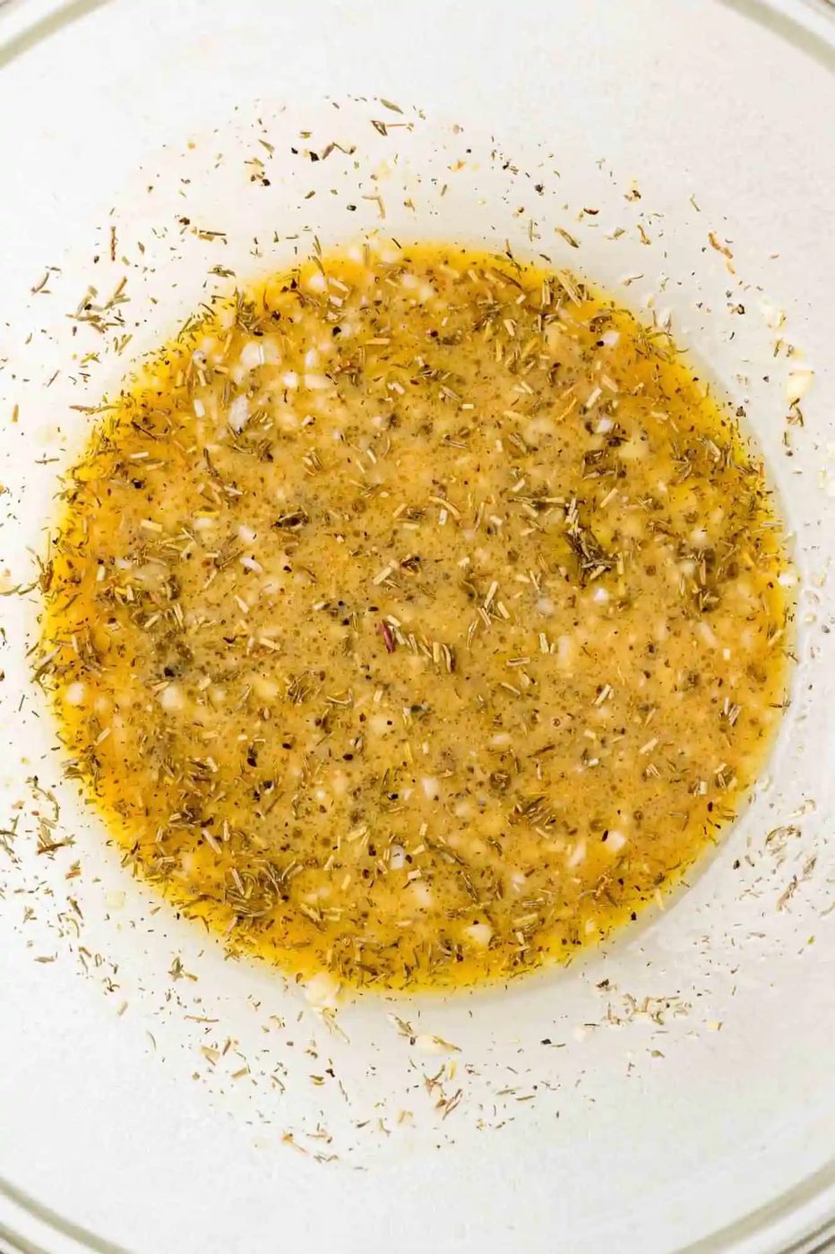 Marinade, after being mixed.