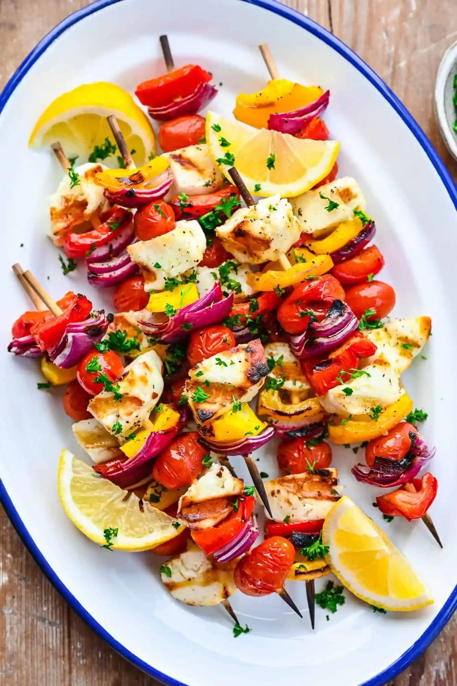 Grilled Halloumi Kebabs