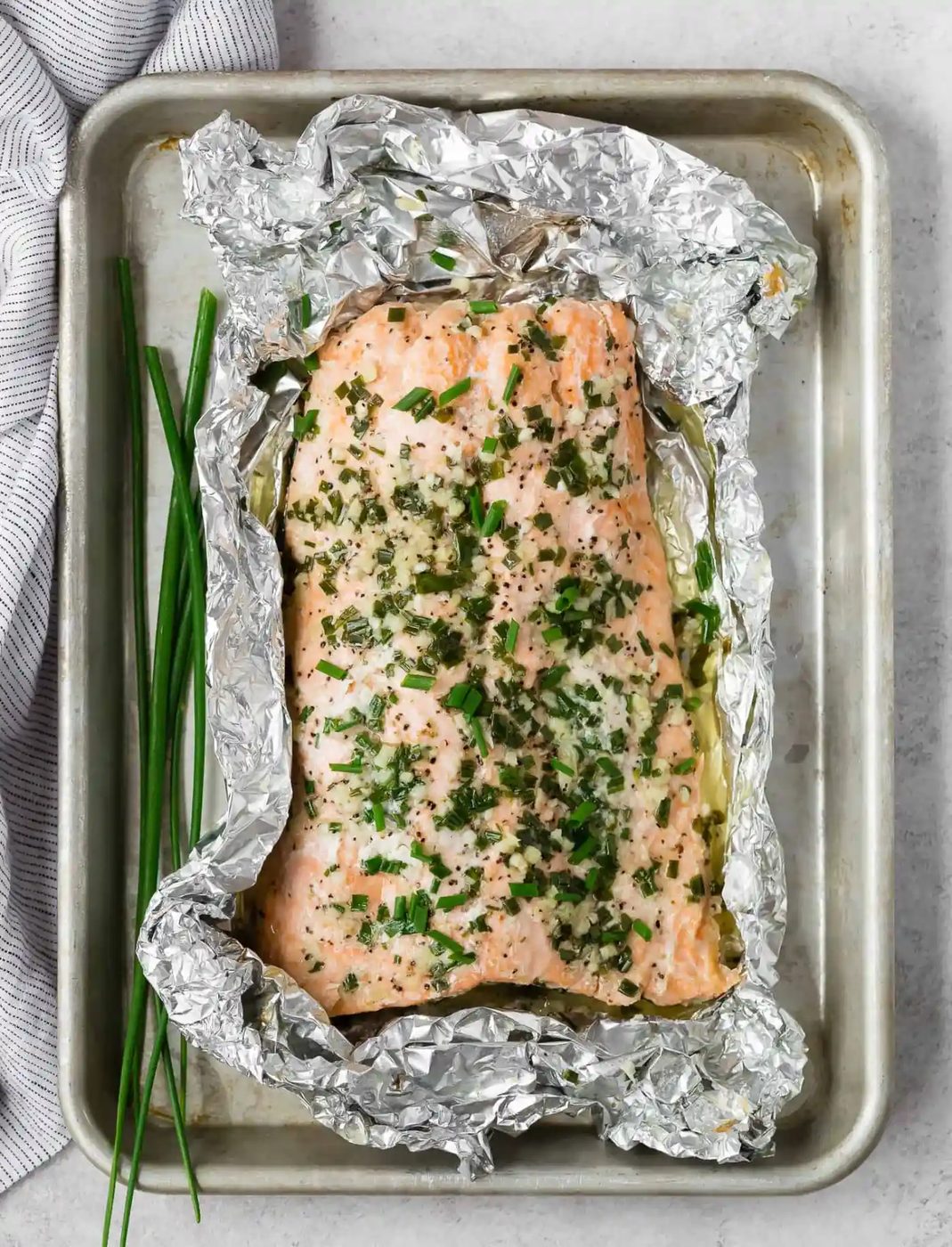 Grilled Salmon in Foil plus Garlic Butter