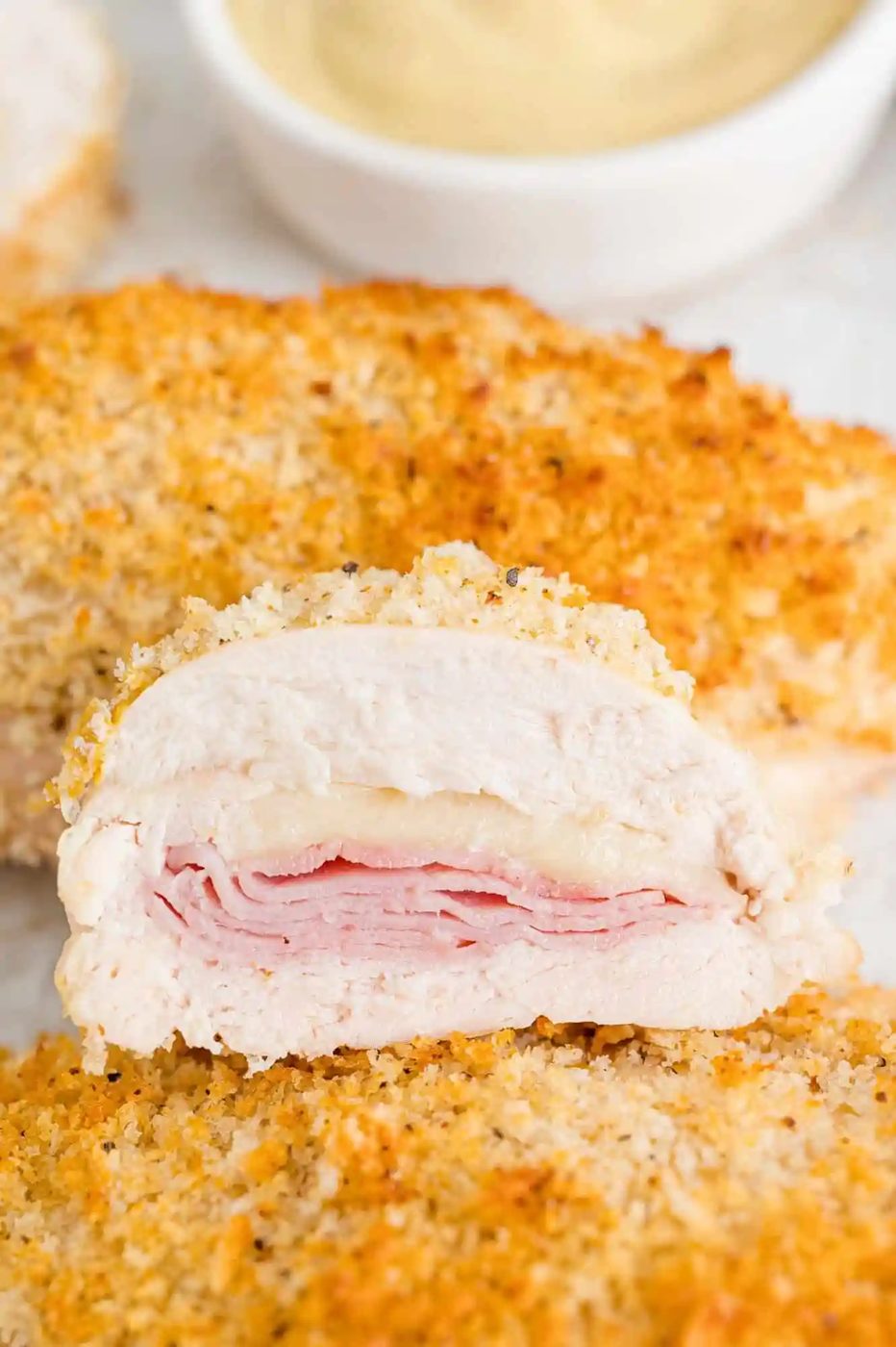 Chicken Cordon Bleu, baked