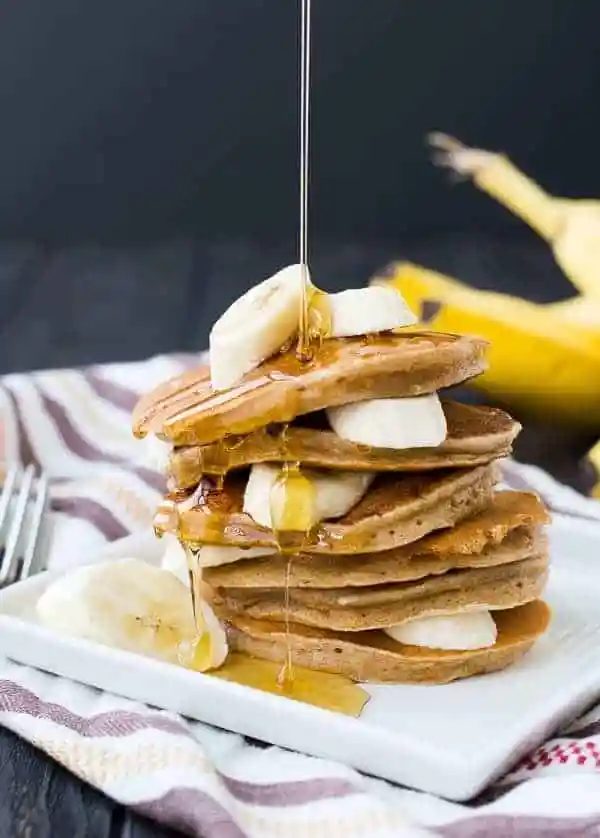Lighter Banana Pancakes – Whole Wheat