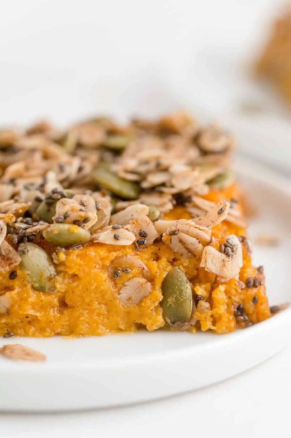 Lighter Sweet Potato Casserole (gluten-free, dairy-free)