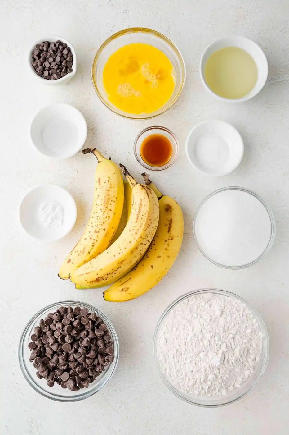 Overhead view of ingredients needed for recipe.