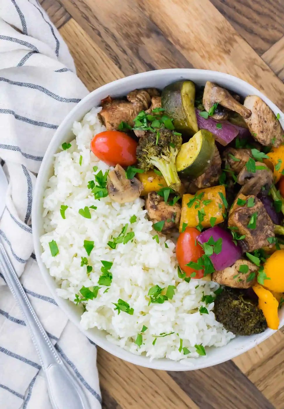 Sheet Pan Honey Balsamic Chicken & Vegetables