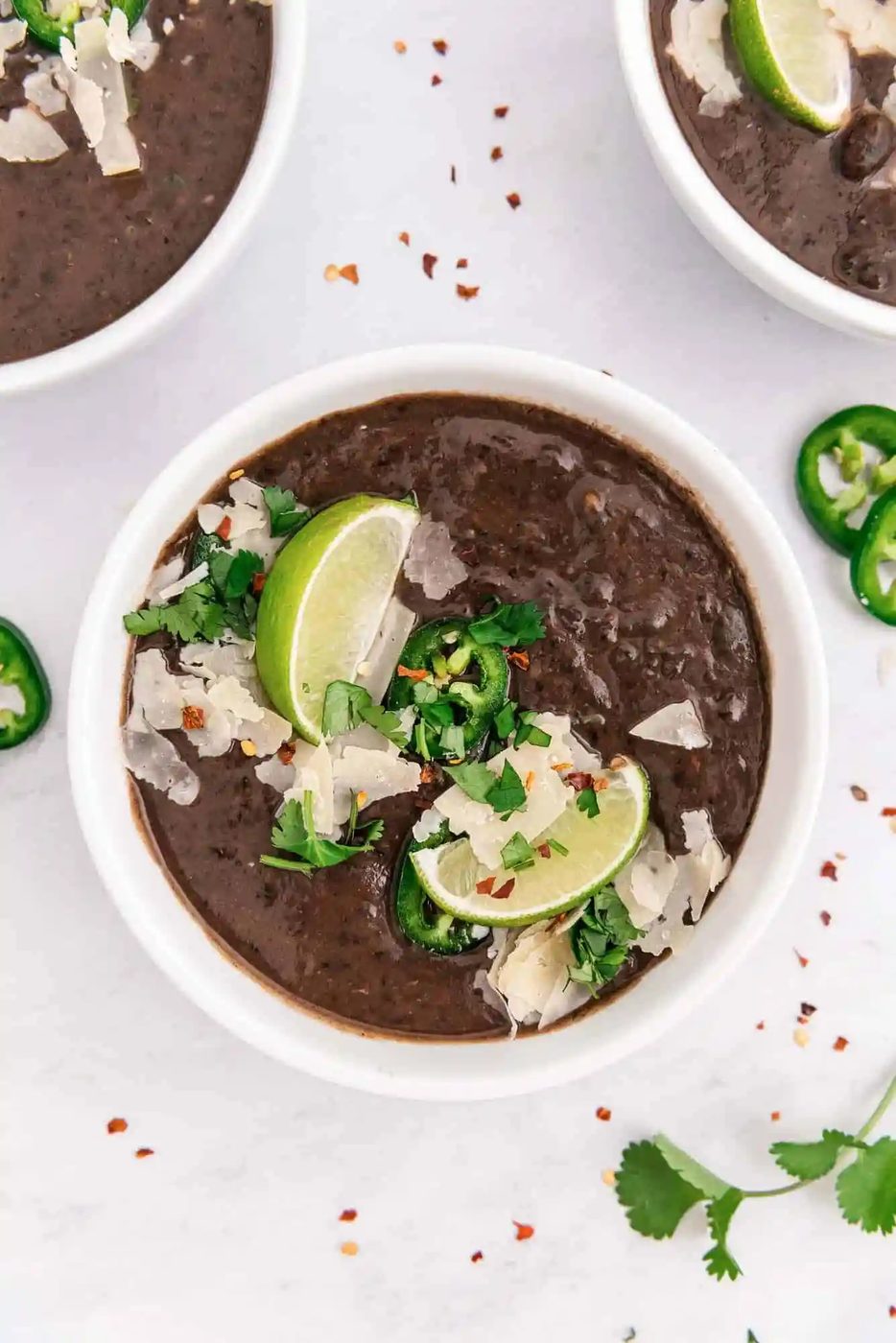 Instant Pot Black Bean Soup (soaked or dry beans!)