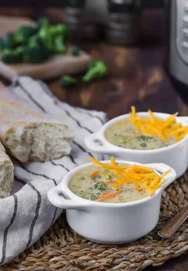 Instant Pot Broccoli Cheese Soup